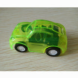 100PCS Mini Transparent Pull Back Diecast Car Vehicle Plastic