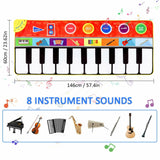 Kids Baby Piano Blanket Mats Early Education Music Piano